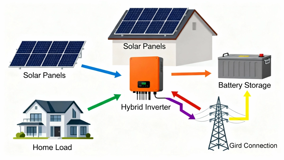 hybrid-inverter-battery-grid-diagram